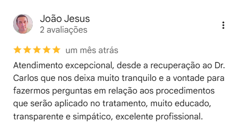 Depoimento Google Dr. Carlos Westin